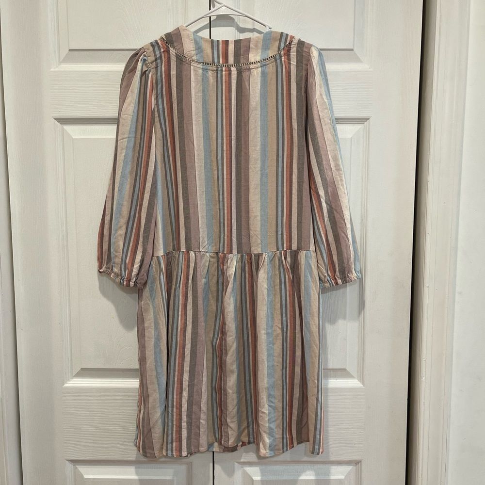 Knox Rose Striped Swing Dress M and L - Picture 5 of 9